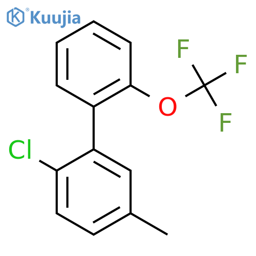 2-Chloro-5-methyl-2'-(trifluoromethoxy)biphenyl structure