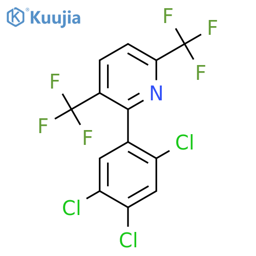 3,6-Bis(trifluoromethyl)-2-(2,4,5-trichlorophenyl)pyridine structure