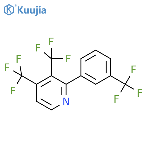 3,4-Bis(trifluoromethyl)-2-(3-(trifluoromethyl)phenyl)pyridine structure