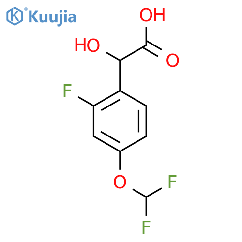 4-(Difluoromethoxy)-2-fluoromandelic acid structure