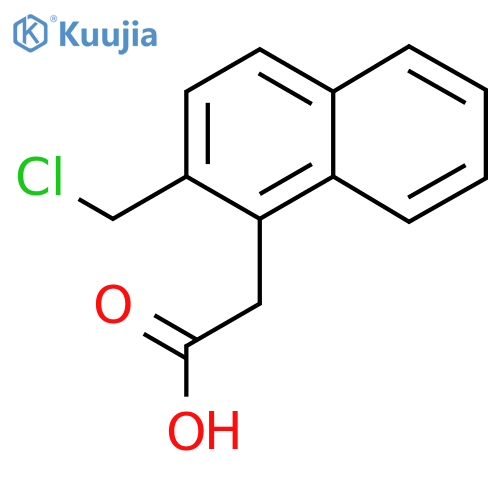2-(Chloromethyl)naphthalene-1-acetic acid structure
