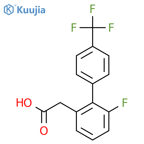 6-Fluoro-4'-(trifluoromethyl)biphenyl-2-acetic acid structure