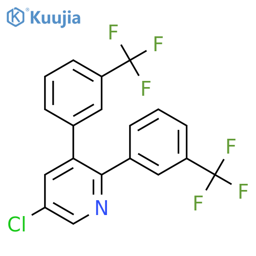 2,3-Bis(3-(trifluoromethyl)phenyl)-5-chloropyridine structure