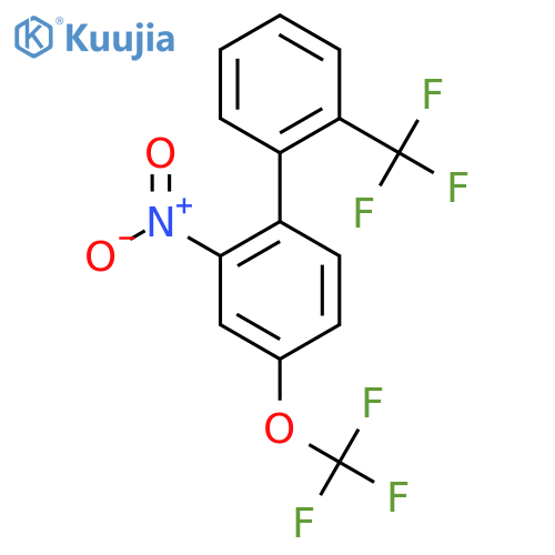 2-Nitro-4-(trifluoromethoxy)-2'-(trifluoromethyl)biphenyl structure