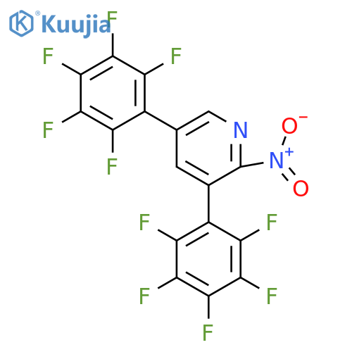 3,5-Bis(perfluorophenyl)-2-nitropyridine structure