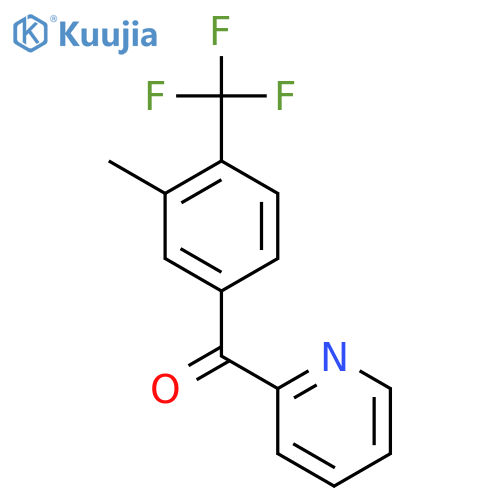 2-(3-Methyl-4-(trifluoromethyl)benzoyl)pyridine structure