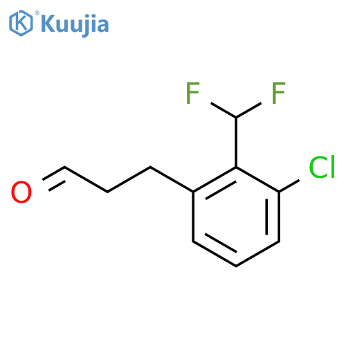 3-(3'-Chloro-2'-(difluoromethyl)phenyl)propionaldehyde structure