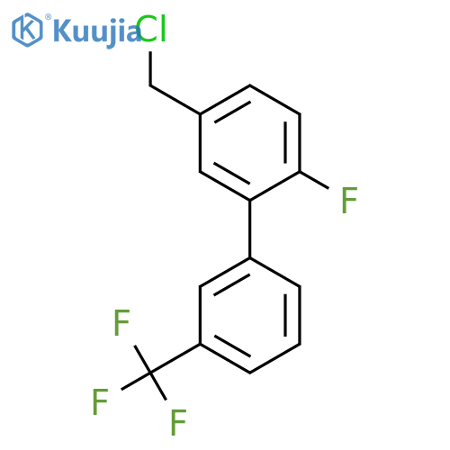 5-Chloromethyl-2-fluoro-3'-(trifluoromethyl)biphenyl structure