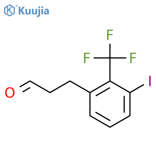 3-(3'-Iodo-2'-(trifluoromethyl)phenyl)propionaldehyde structure