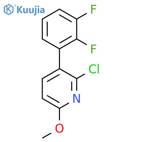 2-Chloro-3-(2,3-difluorophenyl)-6-methoxypyridine structure