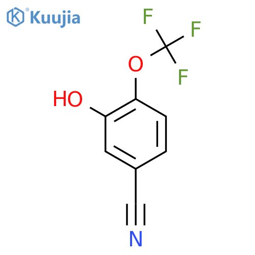 3-Hydroxy-4-(trifluoromethoxy)benzonitrile structure