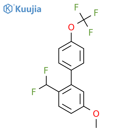 2-(Difluoromethyl)-5-methoxy-4'-(trifluoromethoxy)biphenyl structure