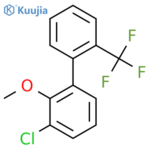 3-Chloro-2-methoxy-2'-(trifluoromethyl)biphenyl structure