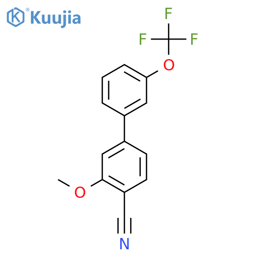 [1,1'-Biphenyl]-4-carbonitrile, 3-methoxy-3'-(trifluoromethoxy)- structure