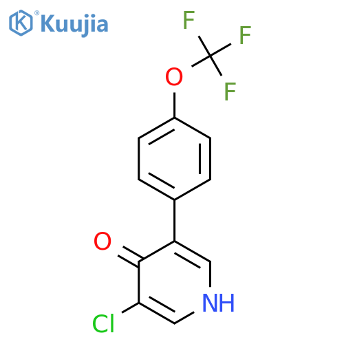 3-Chloro-4-hydroxy-5-(4-(trifluoromethoxy)phenyl)pyridine structure