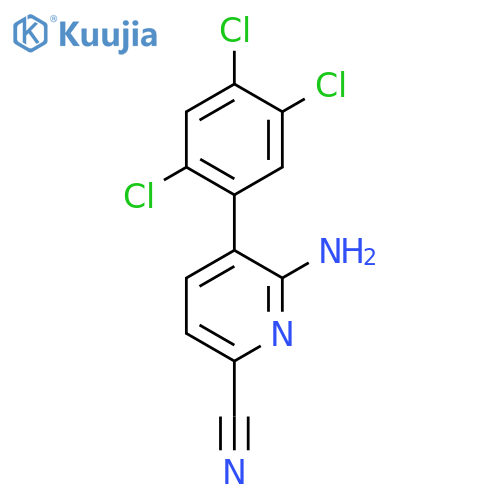 6-Amino-5-(2,4,5-trichlorophenyl)picolinonitrile structure