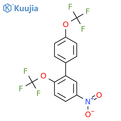 2,4'-Bis(trifluoromethoxy)-5-nitrobiphenyl structure