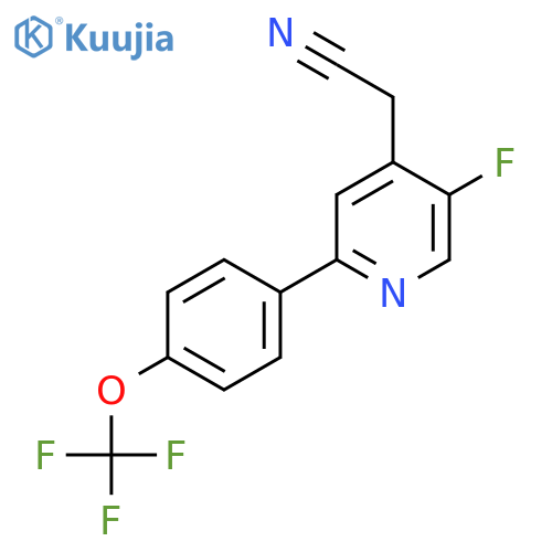 5-Fluoro-2-(4-(trifluoromethoxy)phenyl)pyridine-4-acetonitrile structure