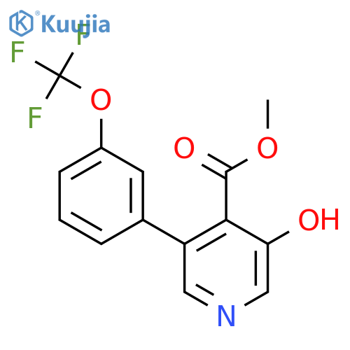 Methyl 3-hydroxy-5-(3-(trifluoromethoxy)phenyl)isonicotinate structure