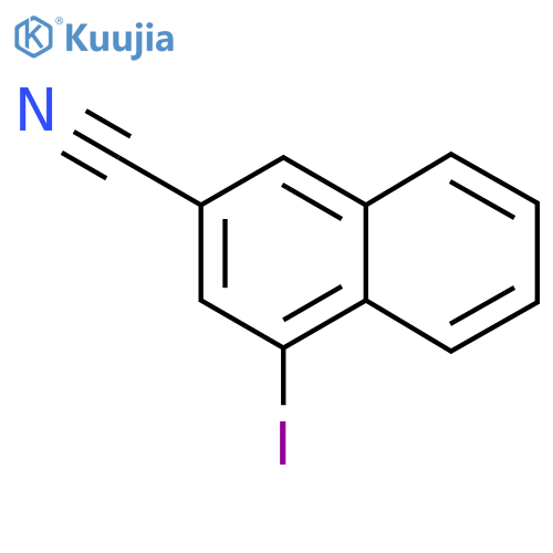 2-Cyano-4-iodonaphthalene structure