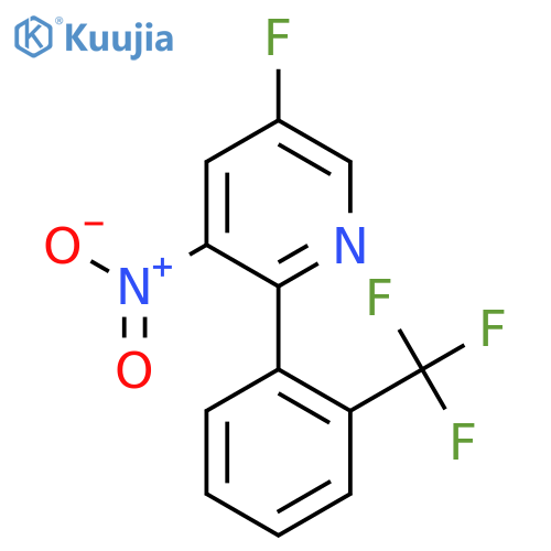 5-Fluoro-3-nitro-2-(2-(trifluoromethyl)phenyl)pyridine structure