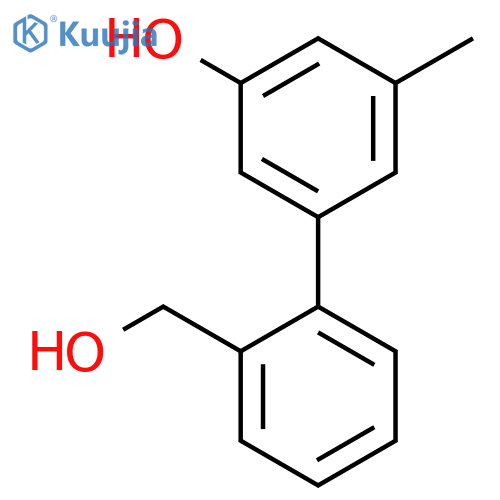 5-(2-Hydroxymethylphenyl)-3-methylphenol structure