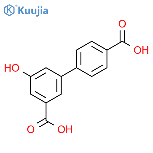 3-(4-Carboxyphenyl)-5-hydroxybenzoic acid structure