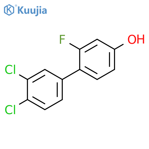 4-(3,4-Dichlorophenyl)-3-fluorophenol structure