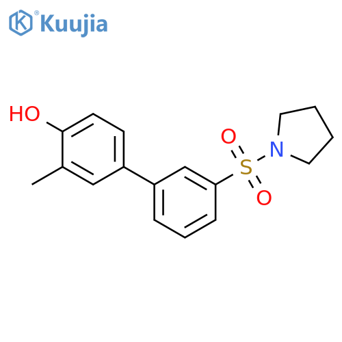 3-Methyl-3'-(pyrrolidin-1-ylsulfonyl)-[1,1'-biphenyl]-4-ol structure