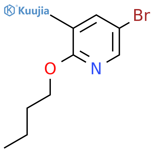 5-Bromo-2-butoxy-3-methylpyridine structure