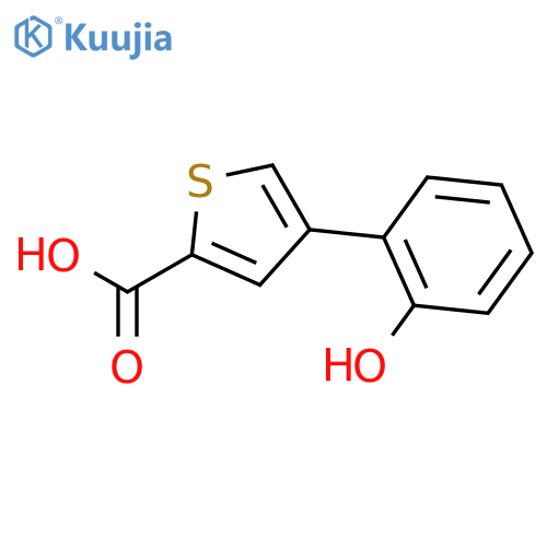 2-(2-Carboxythiophene-4-yl)phenol structure