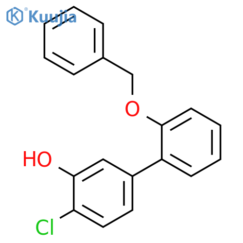 5-(2-Benzyloxyphenyl)-2-chlorophenol structure