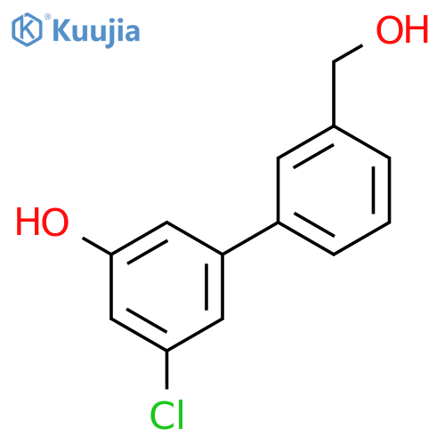 3-Chloro-5-(3-hydroxymethylphenyl)phenol structure
