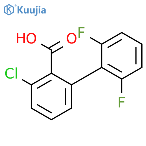 6-Chloro-2-(2,6-difluorophenyl)benzoic acid structure
