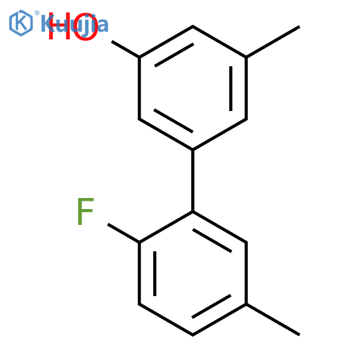 5-(2-Fluoro-5-methylphenyl)-3-methylphenol structure