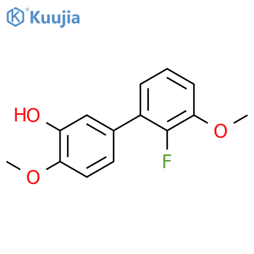 5-(2-Fluoro-3-methoxyphenyl)-2-methoxyphenol structure