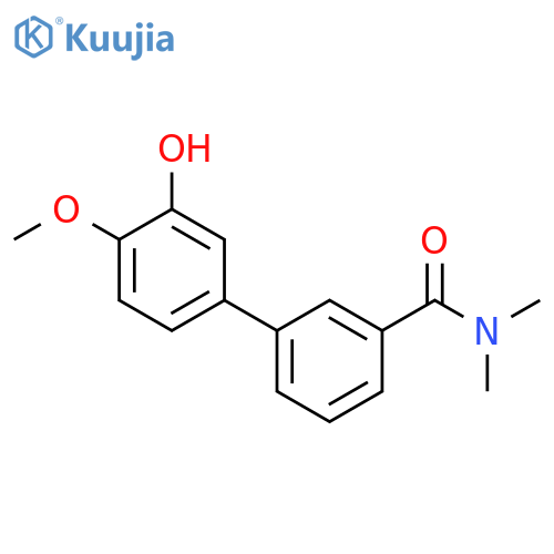 5-[3-(N,N-Dimethylaminocarbonyl)phenyl]-2-methoxyphenol structure