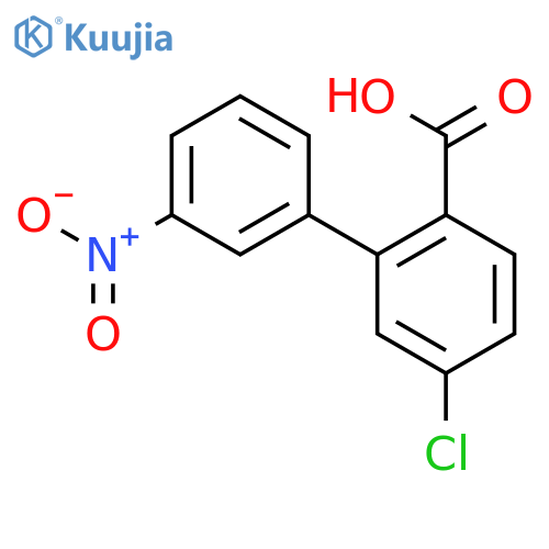 4-Chloro-2-(3-nitrophenyl)benzoic acid structure