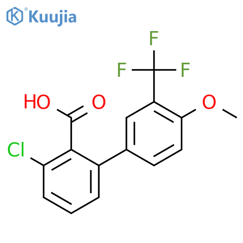 6-Chloro-2-(4-methoxy-3-trifluoromethylphenyl)benzoic acid structure