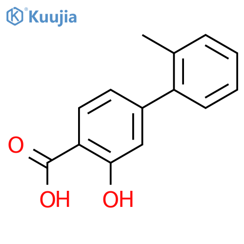 2-hydroxy-4-(2-methylphenyl)benzoic Acid structure