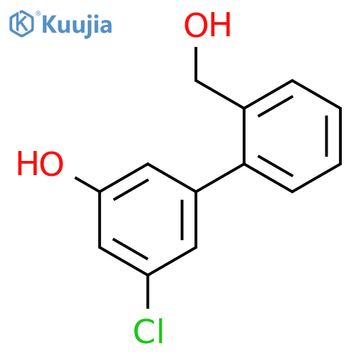 3-Chloro-5-(2-hydroxymethylphenyl)phenol structure