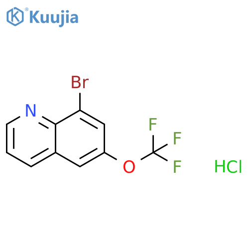 8-Bromo-6-trifluoromethoxyquinoline hydrochloride structure