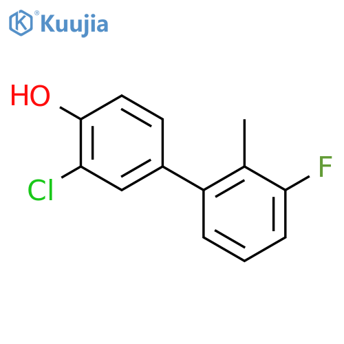 2-chloro-4-(3-fluoro-2-methylphenyl)phenol structure
