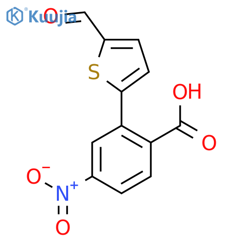 2-(5-Formylthiophen-2-YL)-4-nitrobenzoic acid structure