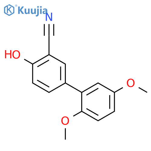 2-Cyano-4-(2,5-dimethoxyphenyl)phenol structure