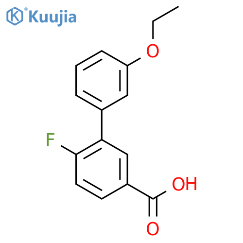 3-(3-Ethoxyphenyl)-4-fluorobenzoic acid structure