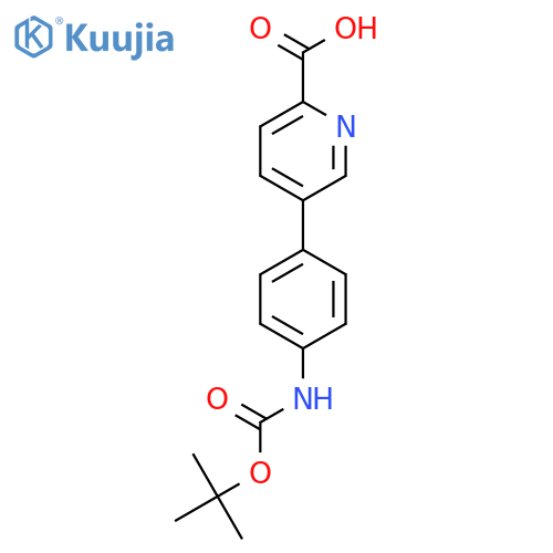 5-(4-BOC-Aminophenyl)picolinic acid structure