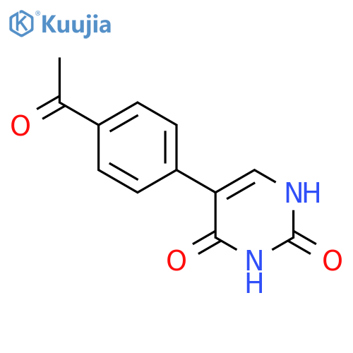 5-(4-Acetylphenyl)-(2,4)-dihydroxypyrimidine structure