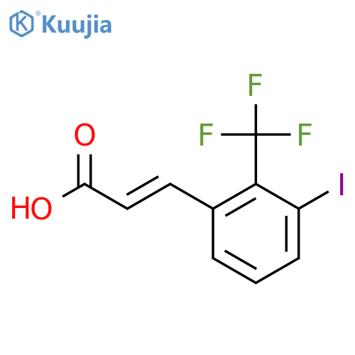 3-Iodo-2-(trifluoromethyl)cinnamic acid structure