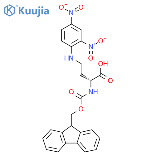 N-alpha-Fmoc-Ngamma-(2,4-dinitrophenyl)-D-2,4-diaminobutyric acid structure